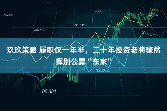 玖玖策略 履职仅一年半，二十年投资老将骤然挥别公募“东家”